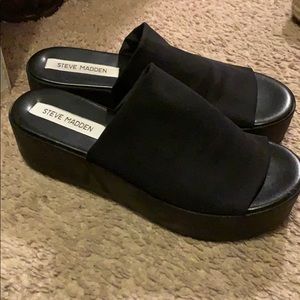 Steve Madden Black Sandals